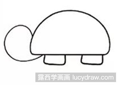 儿童画乌龟画法