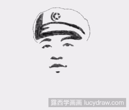 怎么画雷锋简笔画