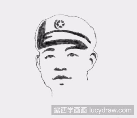 怎么画雷锋简笔画