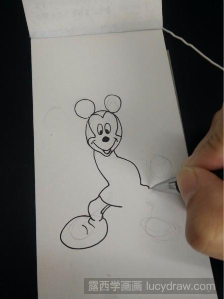 米老鼠儿童画怎么画