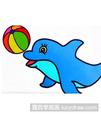 儿童画教程：教大家画海豚