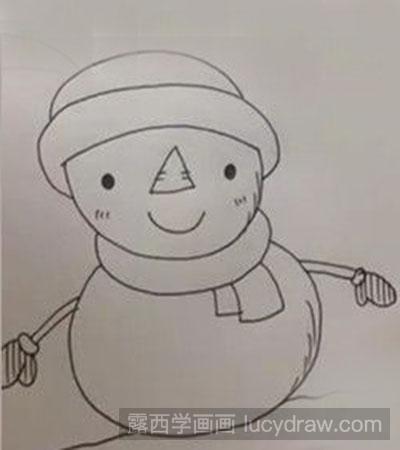 简笔画教程：教你绘制雪人