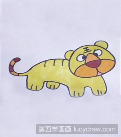 儿童画教程：教你绘制老虎