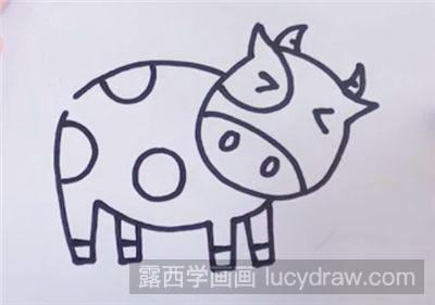 儿童画教程：教你画小牛