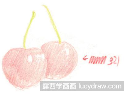 儿童画教程：怎么画樱桃