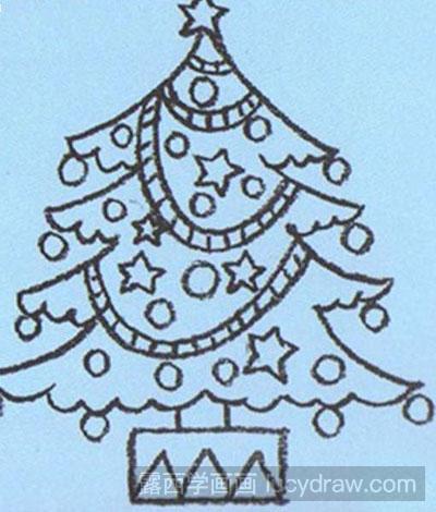 儿童画教程：圣诞树怎么画