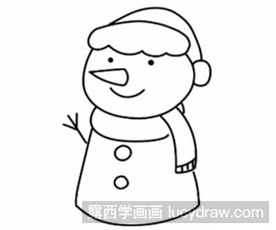 儿童画教程：怎么绘制雪人