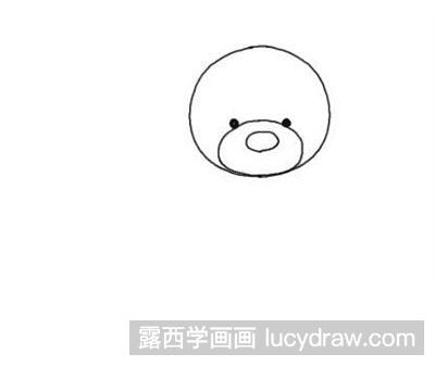 简笔画教程：教你画一头小熊