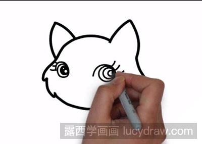 简笔画教程：教你画一只猫咪
