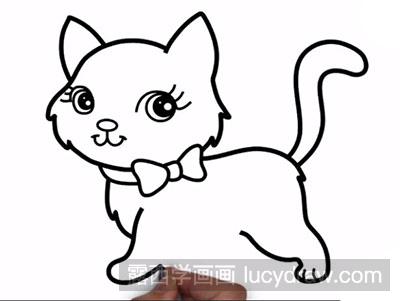 简笔画教程：教你画一只猫咪