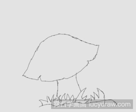 蘑菇简笔画怎么画