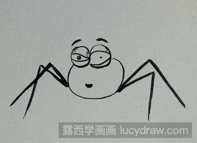 怎么绘制简笔画小蜘蛛教程