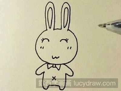 怎么画简笔画兔子教程