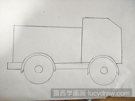 儿童画消防车怎么画