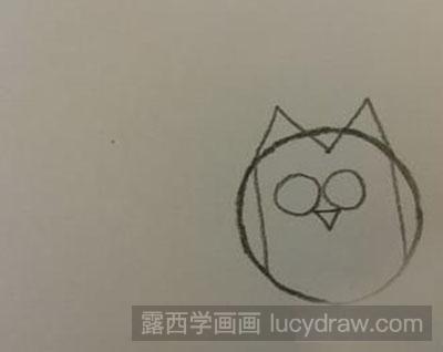 教大家画简笔画猫头鹰