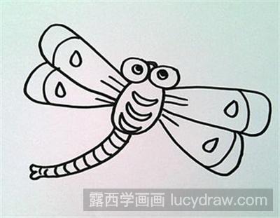 儿童画教程：蜻蜓的画法