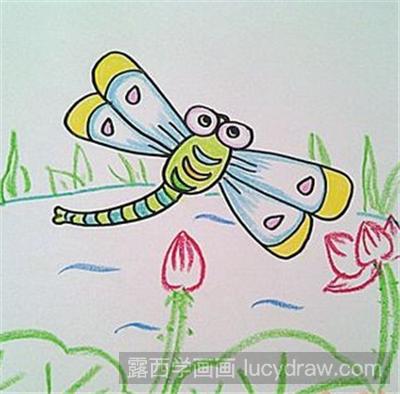儿童画教程：蜻蜓的画法