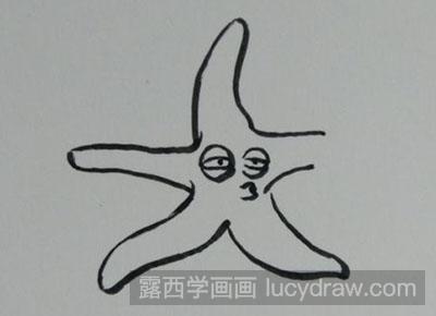 简笔画教程：怎么画海星