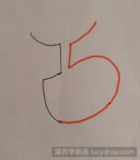 教你用数字5画袋鼠