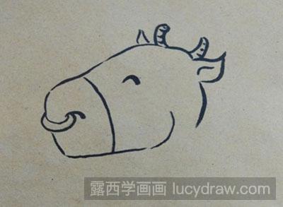 儿童画教程：教你绘制一头小牛