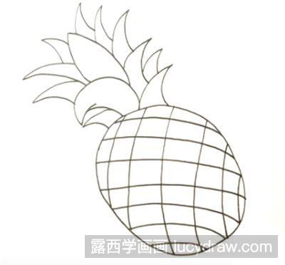 儿童画教程：教你画菠萝