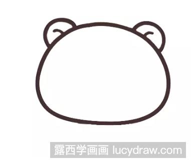 卡通简笔画：教你画戴皇冠的小熊