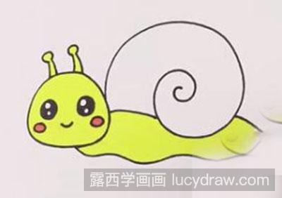儿童画教程：教大家怎么画蜗牛
