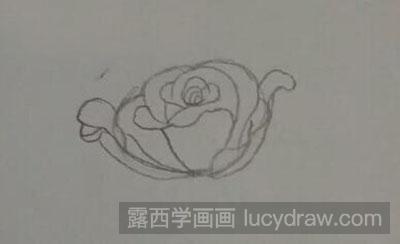 怎么画玫瑰花