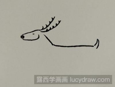 儿童画教程：教你画一头小鹿