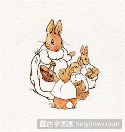 水彩画教程：教你画彼得兔