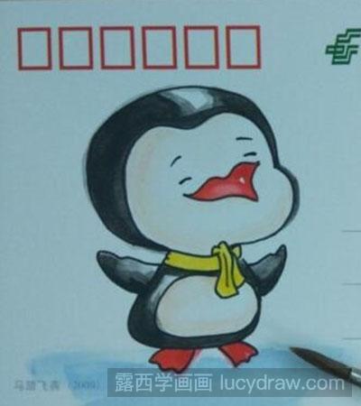 怎么画儿童画企鹅