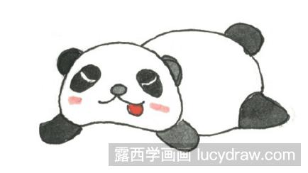 儿童画教程：怎么画熊猫