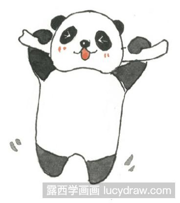 儿童画教程：怎么画熊猫