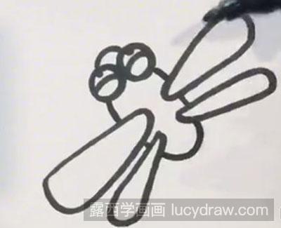 简笔画教程：蜻蜓怎么画