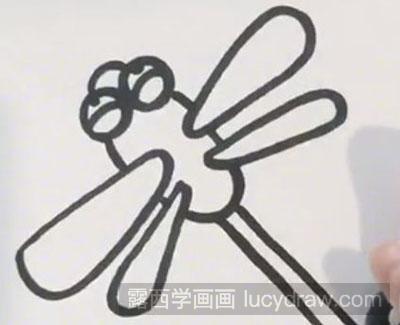 简笔画教程：蜻蜓怎么画