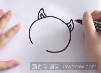怎么画儿童画狐狸
