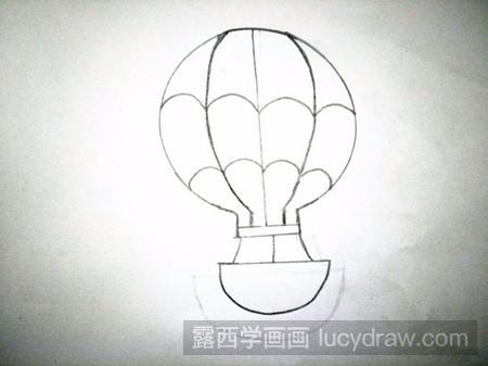 儿童画热气球怎么画