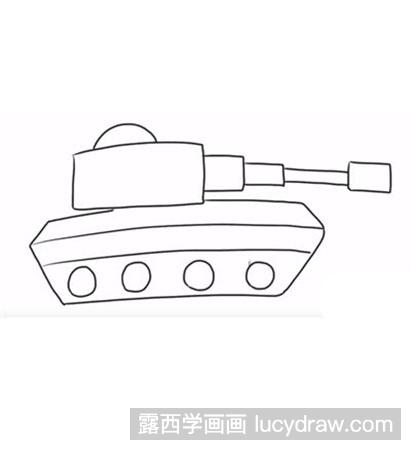 怎么画简笔画坦克