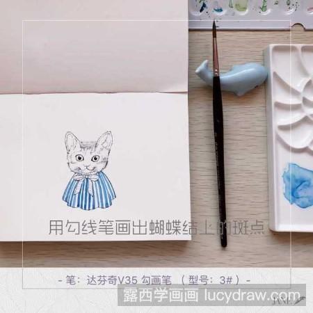 水彩画卡通猫咪怎么画