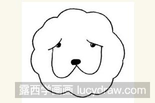 松狮犬简笔画步骤教程