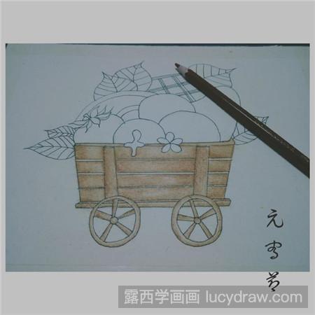 彩铅画卖汤圆怎么画