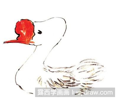 国画鹅怎么画