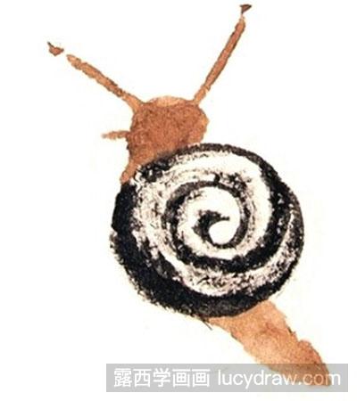 国画蜗牛怎么绘制