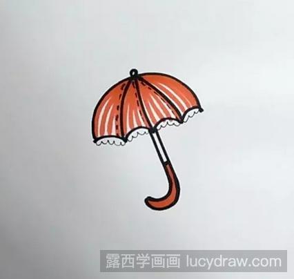 儿童画教程：教你画雨伞