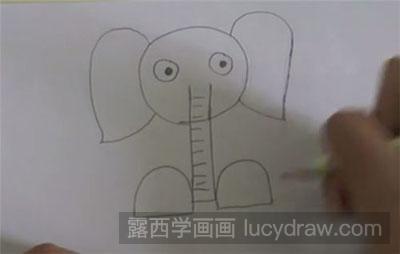 儿童画大象怎么画