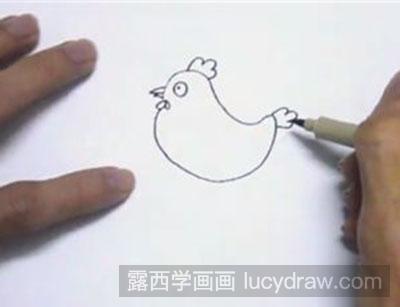 儿童画小鸡怎么画