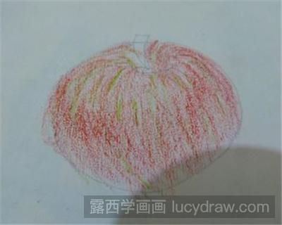 儿童画教程：用油画棒怎么画苹果