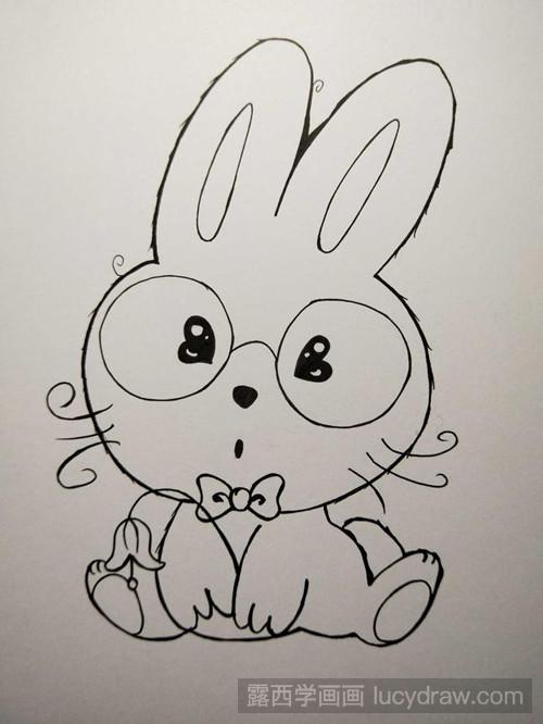 爱心兔插画教程