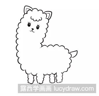 儿童画动物：教你画一只羊驼