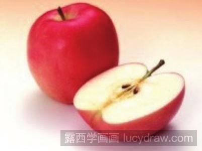 水粉静物教程：苹果的画法